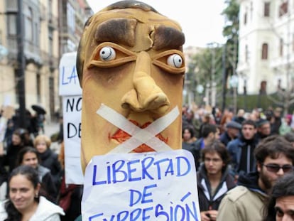 Manifestación en apoyo a los titiriteros. Pepe Marín