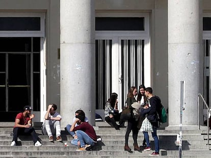 Alumnos de la Universidad Complutense en Madrid.