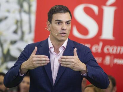 Pedro Sánchez, este lunes en Vigo.