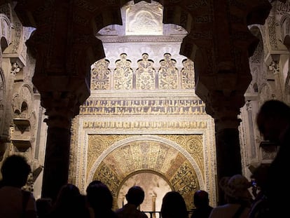 Turistas en la Mezquita de Córdoba.