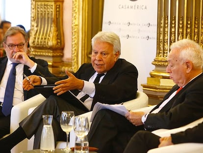 Cebrián, González, García-Margallo y León.