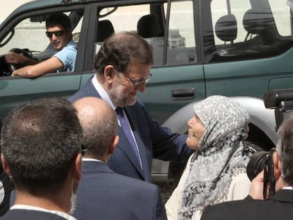 Mariano Rajoy durante un acto en Ceuta este miércoles.