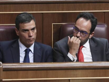 Pedro Sánchez hoy en el Congreso