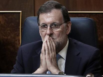 Mariano Rajoy, en el Congreso de los diputados. ULY MARTÍN