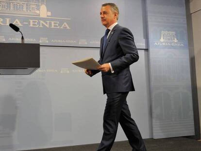 Íñigo Urkullu comparece este viernes para anunciar la fecha de las elecciones vascas.