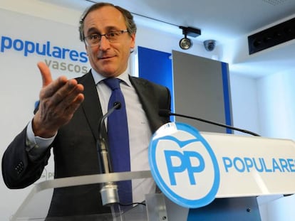 Alfonso Alonso anuncia este lunes que será el candidato del PP a lehendakari.