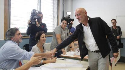 El candidato a lehendakari, Nicolás de Miguel.