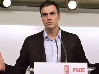 Pedro Sánchez dimite como secretario general del PSOE