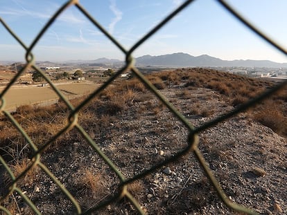 Zona acotada por contaminación nuclear en Palomares, Almería.