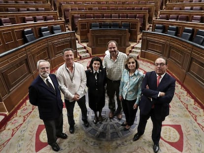 Trabajadores del Congreso.