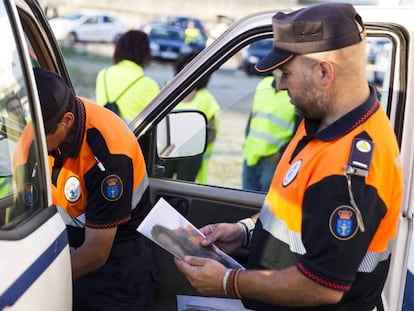 Caso Diana Quer Miembros de Protección Civil en una imagen de archivo.