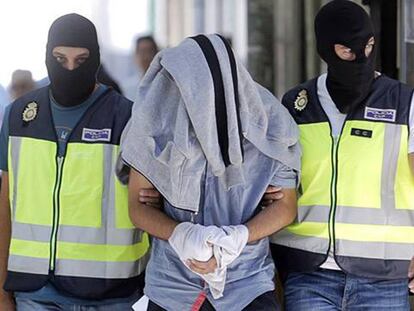 Detención de un presunto yihadista en España en 2015.