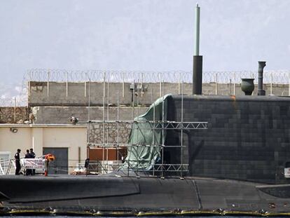 Imagen de archivo de un submarino británico en el Estrecho.