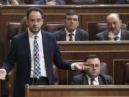 El portavoz del PSOE, Antonio Hernando.