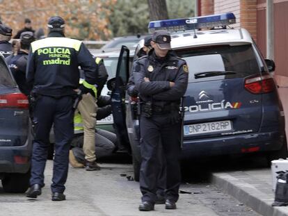 Operativo de la policía nacional en enero de 2016.