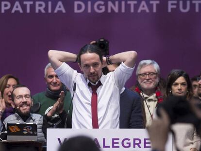 Pablo Iglesias, este domingo.