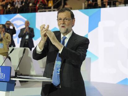 Mariano Rajoy en la clausura del congreso nacional del PP.