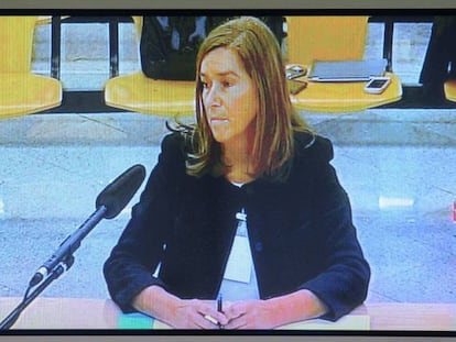 Ana Mato, durante su declaración en el juicio del caso Gürtel.