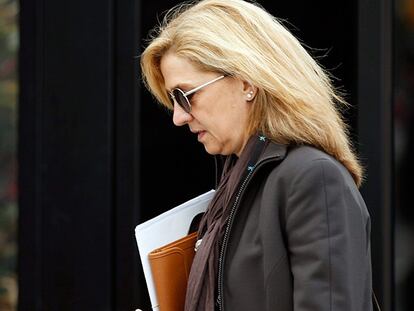 La infanta Cristina en Barcelona, en 2013.