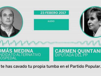 Una diputada del PP al candidato alternativo a Cospedal: “Estás cavando tu propia tumba”