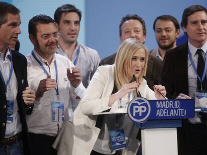 Martínez Maíllo, Sáenz de Santamaría, Cifuentes y García-Escudero, en Madrid.