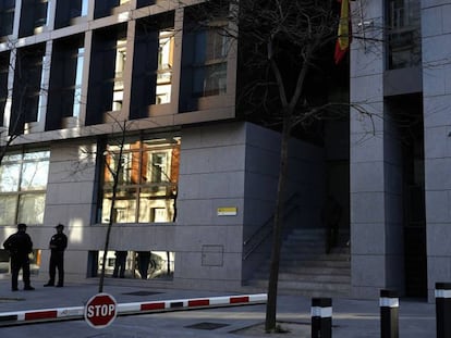 Audiencia Nacional en la calle Genova de Madrid.