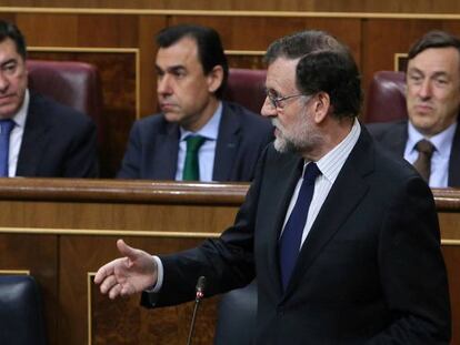 Mariano Rajoy en el Congreso.