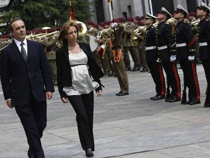 Carme Chacon junto a José Antonio Alonso en una imagen de 2008.