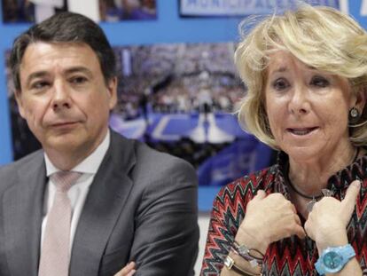 Ignacio González y Esperanza Aguirre en 2014.