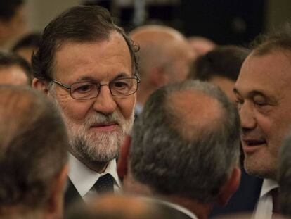 Rajoy, este martes, en Montevideo. PABLO PORCIUNCULA AFP/ATLAS