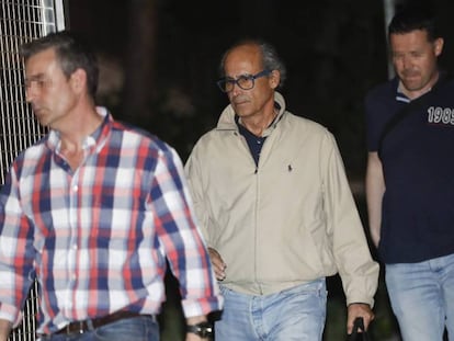 Detención de Edmundo Rodríguez Sobrino, el pasado miércoles.