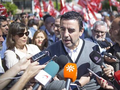 El portavoz de la gestora del PSOE, Mario Jiménez.