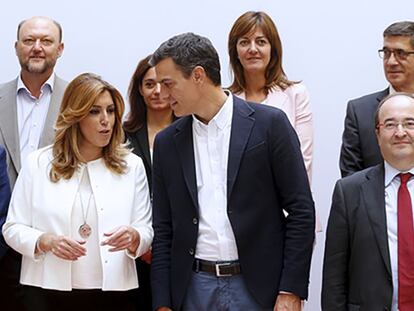 Reunión del Consejo de Política Federal del PSOE en la sede de Ferraz Madrid en septiembre de 2015.