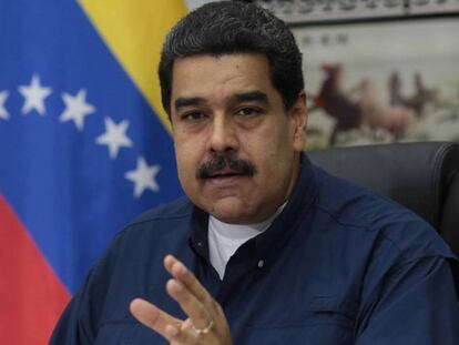 Nicolás Maduro este martes, durante su programa de televisión.