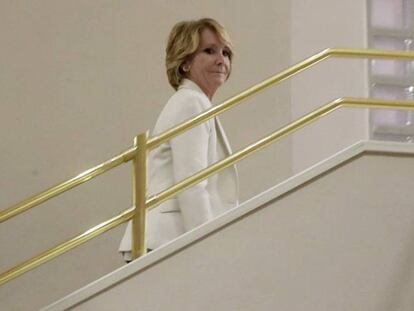 La expresidenta Esperanza Aguirre, el pasado abril.