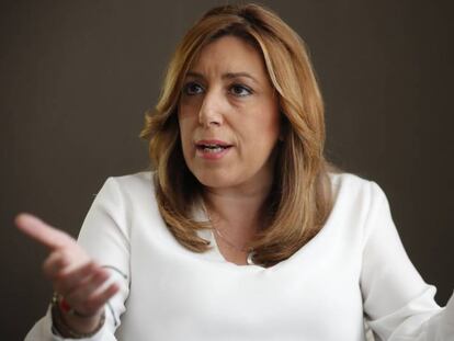 La candidata a la secretaría general del PSOE Susana Díaz.
