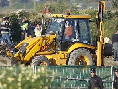 Búsqueda del cuerpo de Marta del Castillo en unas escombreras cercanas a Camas (Sevilla) en 2014.