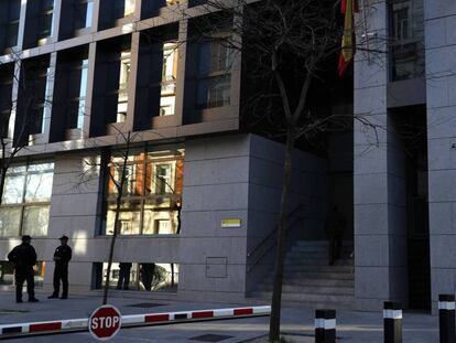 Audiencia Nacional en la calle Genova de Madrid.