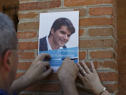 Cartel tributo a Ignacio en Las Rozas, la localidad donde creció.