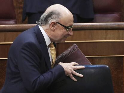 Montoro en eldebate de Presupuestos Generales del Estado el 31 de mayo. Uly Martin, EL PAÍS