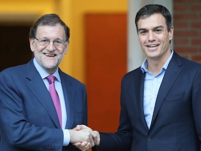 Rajoy se reúne con Pedro Sánchez en la Moncloa. ULY MARTIN | EPV