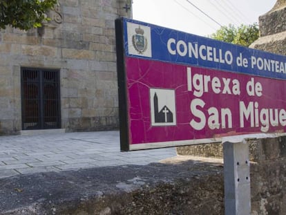 La Iglesia de San Miguel, en Ponteareas, en una imagen de archivo.