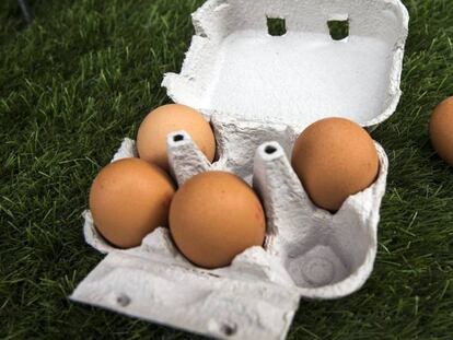 Un cartón de huevos de Francia.