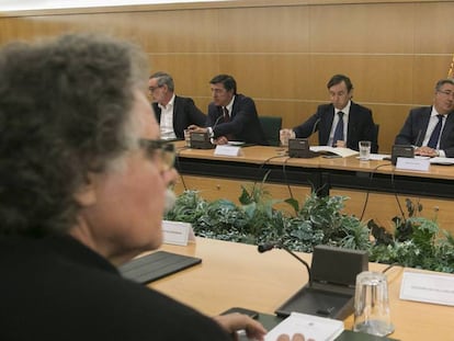 Reunión del pacto antiterrorista en la sede del ministerio del Interior.