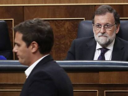 Albert Rivera y Mariano Rajoy, en una imagen de archivo. ULY MARTÍN