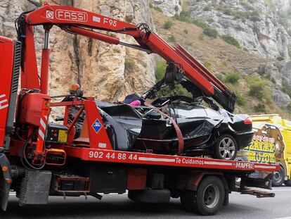 Estado en que quedo el vehículo accidentado.