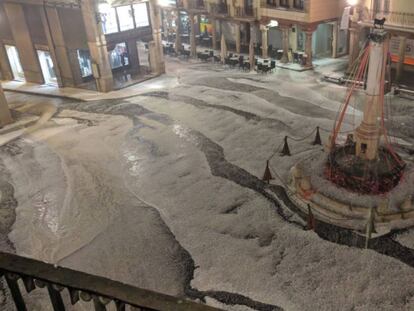 Una espectacular granizada de hasta medio metro sacude Teruel