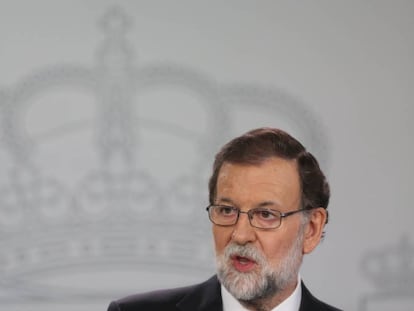 Mariano Rajoy, a la roda de premsa.