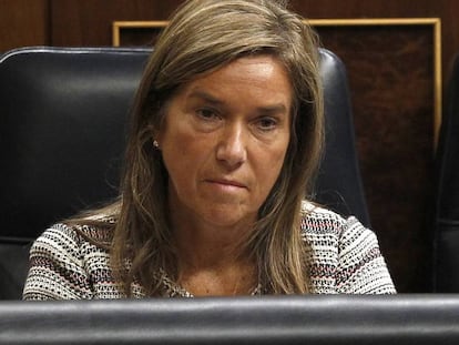 Ana Mato, exministra de Sanidad, en el Congreso de Los Diputados.