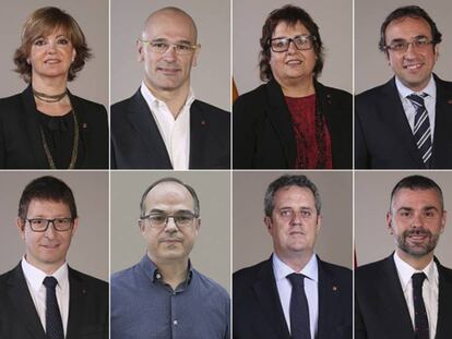 Oriol Junqueras y los ocho exconsellers. En vídeo, las declaraciones de los abogados.